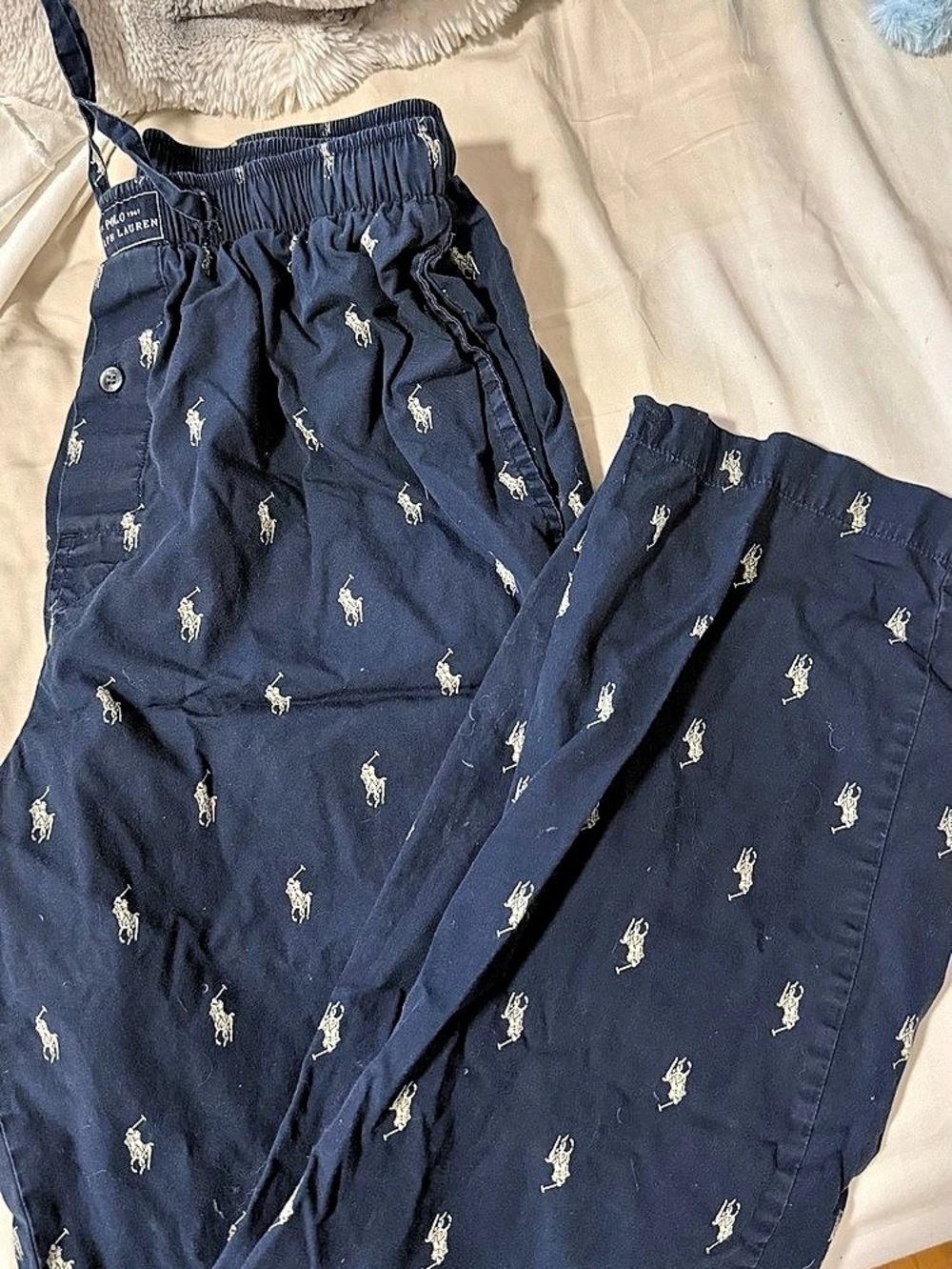 Polo Ralph Lauren Allover Pony Sleep Pant Blue
